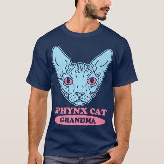 Camiseta Gato Sphyn Cat Avó Sem Cabelo Proprietário de Gato