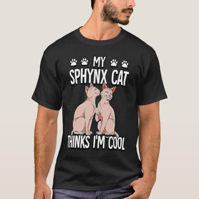Camiseta Gato Sphynx 10 (Frente)