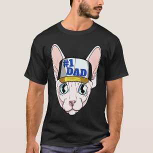 Camiseta Gato Sphynx 1 Pai Dia dos Pais