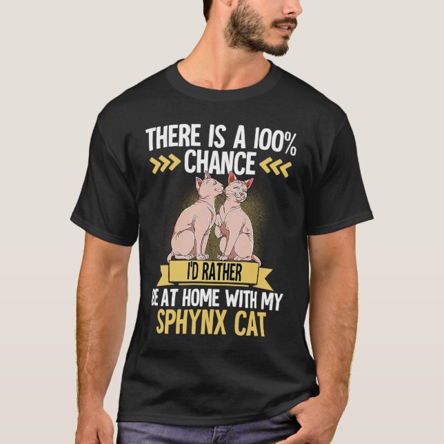 Camiseta Gato Sphynx 2 (Frente)