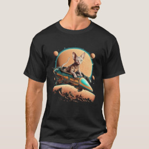 Camiseta Gato Sphynx Alien OVNI Extraterrestre