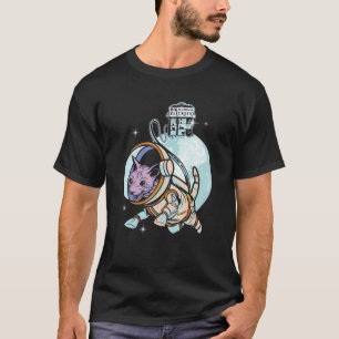 Camiseta Gato Sphynx Astronauta Espaço Galáxia Dono de Gato
