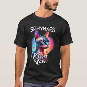 Camiseta Gato Sphynx Beija Gato Sphynx Amor