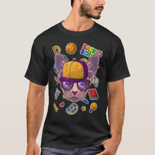 Camiseta Gato Sphynx De Volta à Escola Primeiro Dia De Aula
