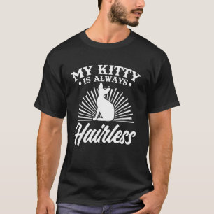 Camiseta Gato Sphynx Engraçado Gato Sem Pelo Gatinho Amante