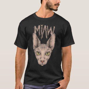Camiseta Gato Sphynx Miaw