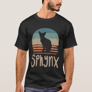 Camiseta Gato Sphynx Vintage Retro
