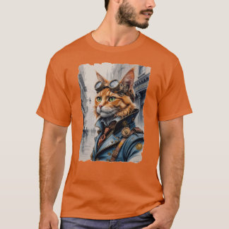Camiseta Gato Steampunk!