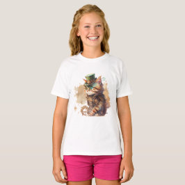 Camiseta Gato Steampunk Adorable and Cute