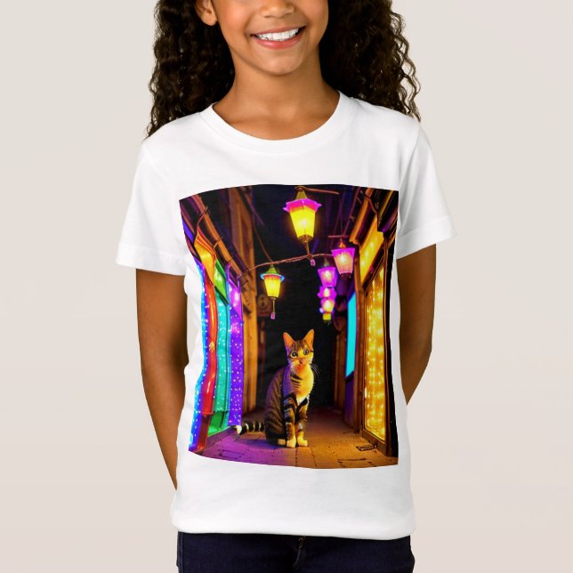 Camiseta gato surpreso (Frente)