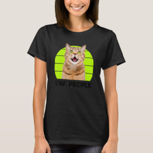 Camiseta Gato Surpreso Meow Engraçado, Eca. Ilustração de P