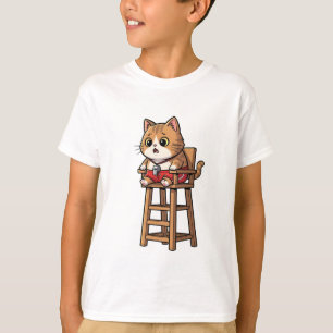 Camiseta Gato Tabby Gengibre Salvavidas Infantil