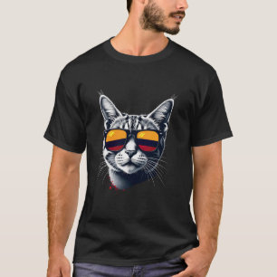 Camiseta Gato Tabby Patriótico Colombiano Bandeira da Colôm
