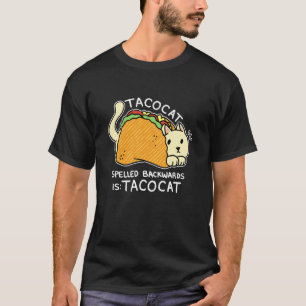 Camiseta Gato Taco divertido para crianças Taco Cat Cinco d