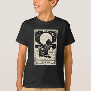 Camiseta Gato Tarot O Gráfico Da Lua