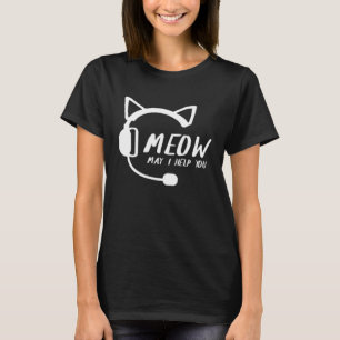 Camiseta Gato Telemarketing Gato de Atendimento ao Client