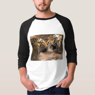 Camiseta Gato Tigre Animal Listras Padrão Escorpião Escorpi