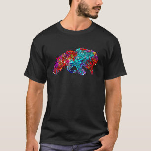 Camiseta Gato Tigre Dente de Sabre Animal Pré-Histórico Ext