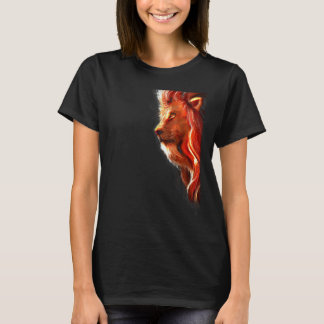 Camiseta Gato Tigre Sombras Reflexo Forte Negrito Profundo