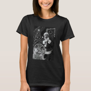 Camiseta Gato Tirando Uma Selfie Santa Natal Pajamas H