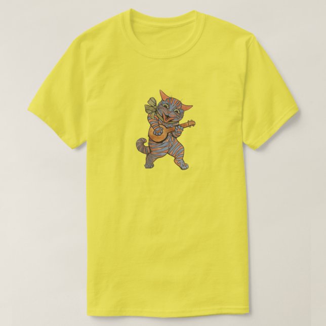 Camiseta Gato Tocando Banjo (Frente do Design)