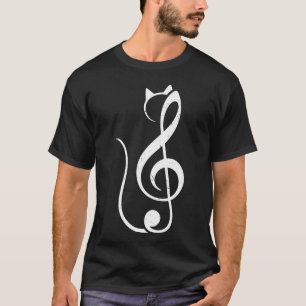 Camiseta Gato Tocando Música Piano Músico Arte Gato