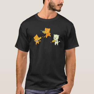 Camiseta Gato Tocando Violino Celo Gato Violinista Celo