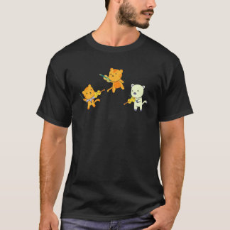 Camiseta Gato Tocando Violino Celo Gato Violinista Celo