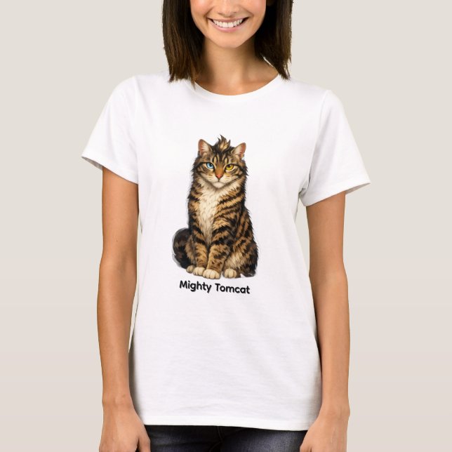 Camiseta Gato Tomcat Poderoso (Frente)