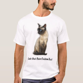 Camiseta Gato Tonkinês Crie Seu Próprio Texto Personalizado