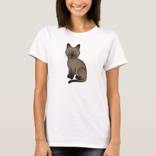 Camiseta Gato Tonquinês Marrom