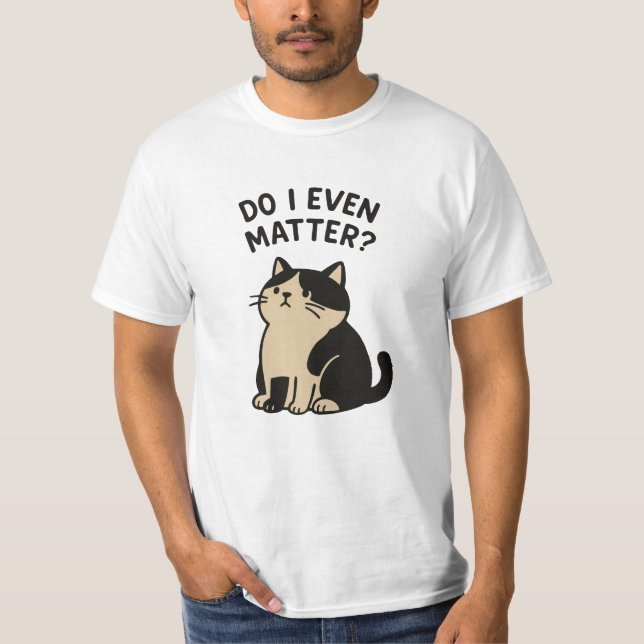 Camiseta Gato Triste E Giro Kawaii. Eu Mesmo Importo? Anima (Frente)