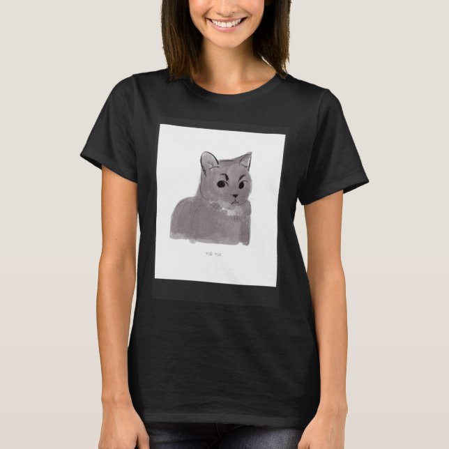Camiseta Gato  Tsk Tsk (Frente)