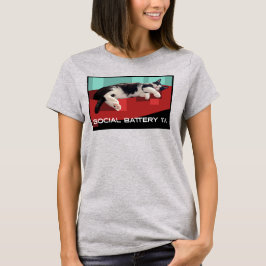 Camiseta Gato Tuxedo Bateria Social 1% Meme – Gato Sonolent