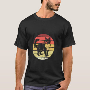 Camiseta Gato Tuxedo Fofo Vintage Retro Amante de Gatos Don