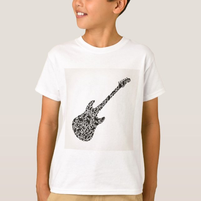 Camiseta Gato uma guitarra (Frente)