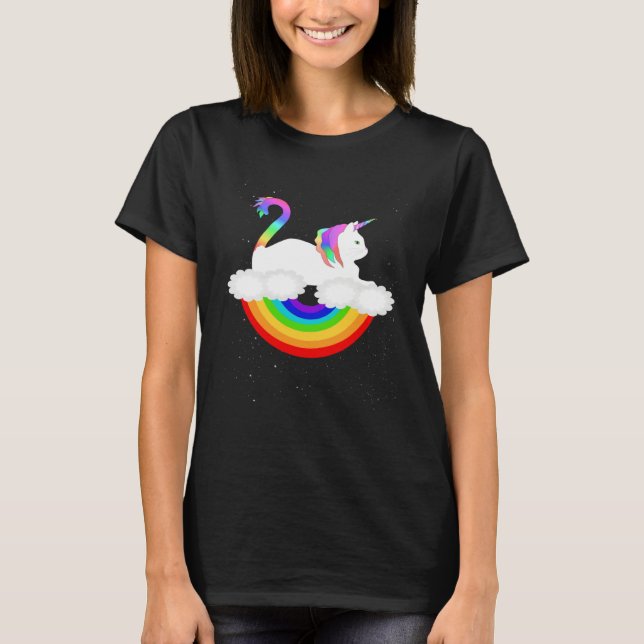 Camiseta Gato unicórnio (Frente)