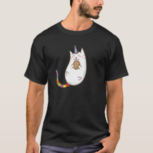 Camiseta Gato Unicórnio Biscoito