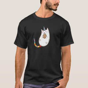 Camiseta Gato Unicórnio Biscoito Premium