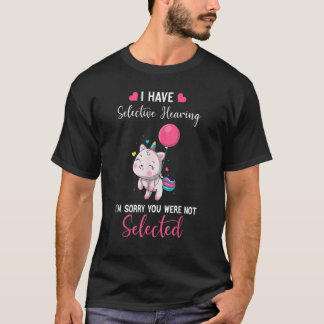 Camiseta Gato Unicórnio Eu Tenho Audição Seletiva Desculpe