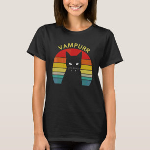 Camiseta Gato Vampurr Dentes de Vampiro Gato Fantasia de Ha