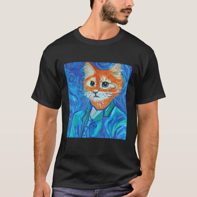 Camiseta Gato Van Gosh 3 (Frente)