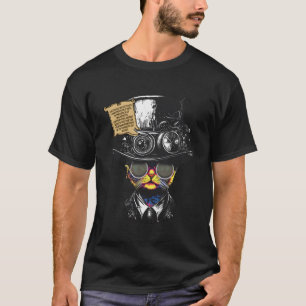 Camiseta Gato-Vapor Na Soldadura Ideia De Óculos Para Ruas