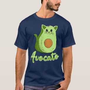 Camiseta Gato Vegan Proprietário do Gato Masculino Avocato