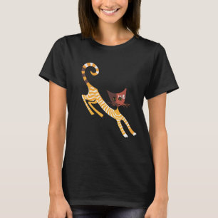 Camiseta Gato vermelho engraçado
