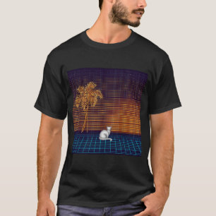 Camiseta Gato Vigia Noturno Neon