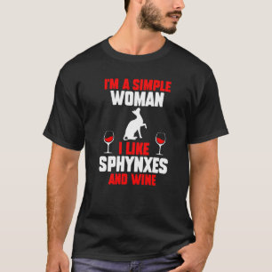 Camiseta Gato Vinho Sphynx