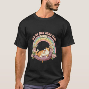 Camiseta Gato Vintage Clube WDNC Não Nos Importamos Com Pré