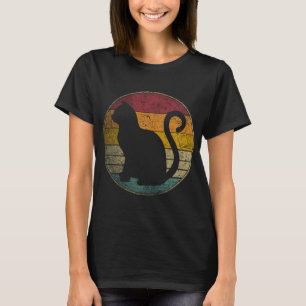 Camiseta Gato Vintage com estilo retrorreflector afligido 7