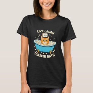 Camiseta Gato Vive Rir Torneira Banho